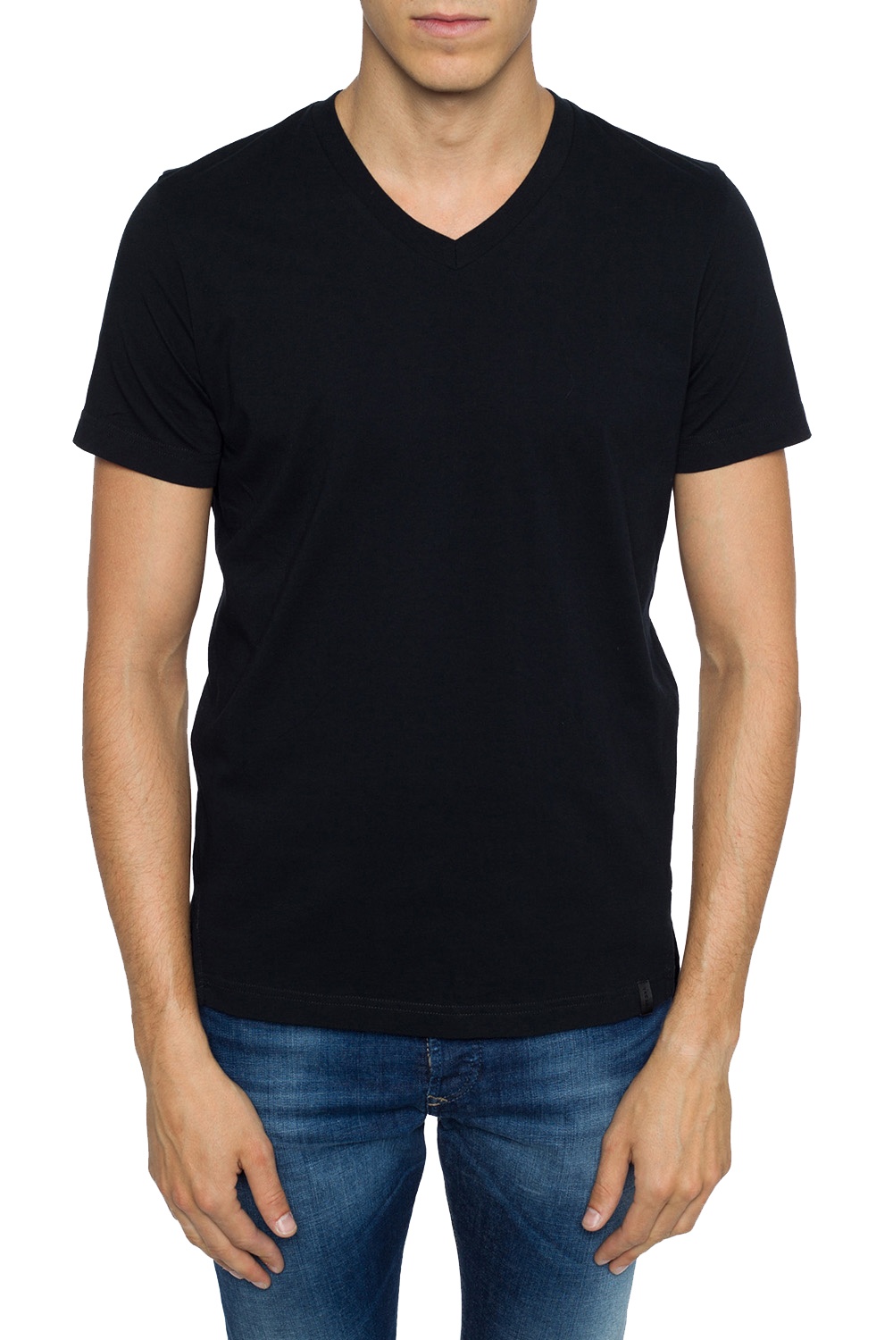 Black V-neck T-shirt Diesel - Vitkac Canada